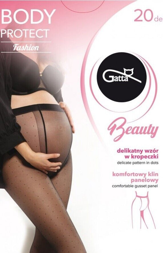 Gatta Body Protect Dotted Maternity Tights 20 Den