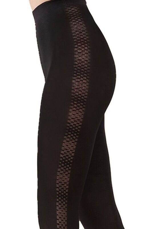 GABRIELLA Bliss 80 Den Tights – Soft Stripe Design & Durable Fit - Velvet Touch Tights